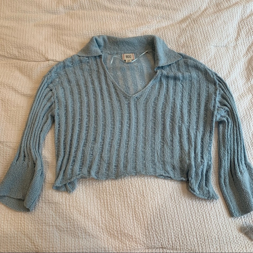 Loose knit blue urban outfitters sweater